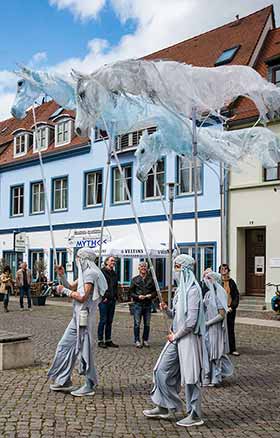 Walkact mit Pferden